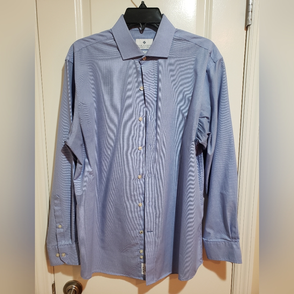 Men's light blue dress shirt (16, 32/3e, slim fit)